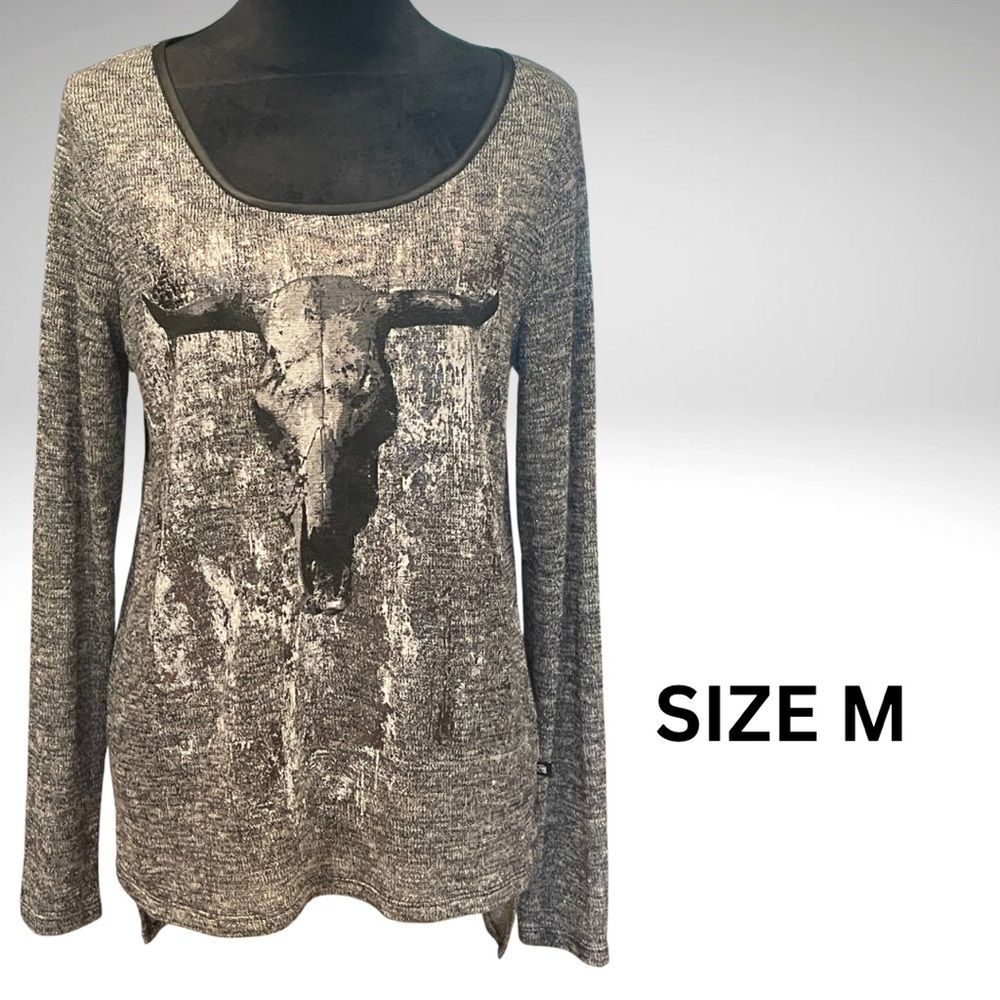 Vintage Rock & Republic Black and Gray, Size Medium